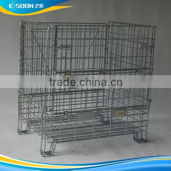 Industry Foldable Steel Wire Basket for Warehouse Storage photo-3