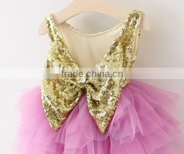 Children Frock Model Baby Girl Wedding Dress Designer One Piece Party Dress photo-3