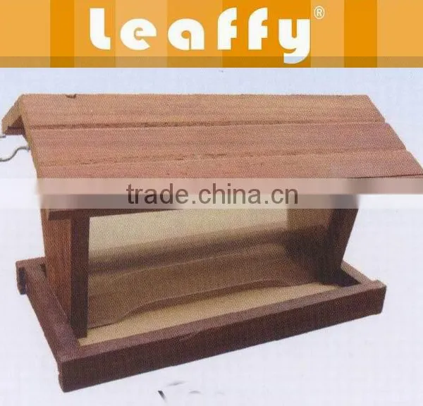 LEAFFY-Red Cedar Wood Bird Feeder BF3101