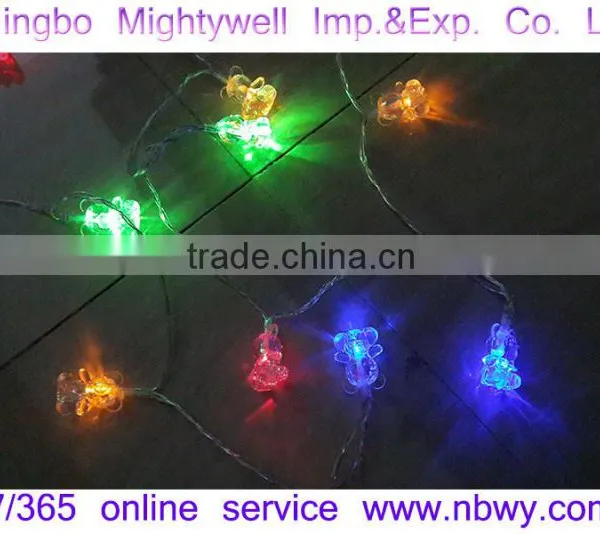 Tiny Bear LED String Light Twinkle Light Curtain Light Decorative Festival Party Event Accessory Solar Powered Rope Light photo-3
