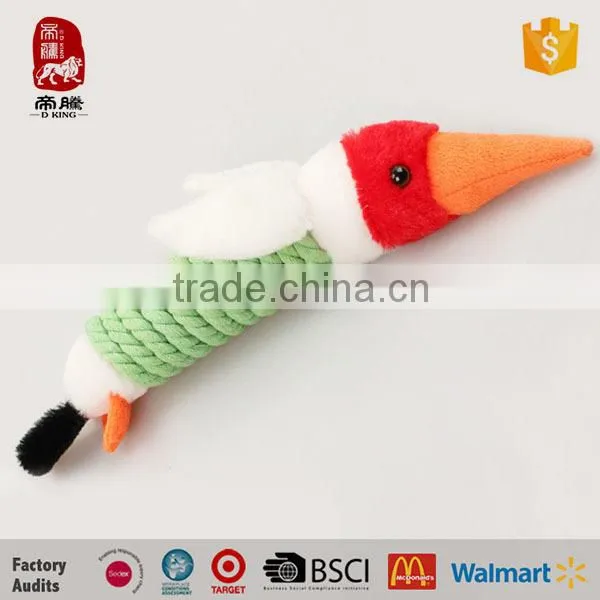 Rope Wrapped Dog Toy Rope Duck Plush Pet Toys photo-6