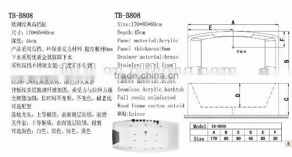 Hot Sale Wall Mount Bathtub Faucets China High End Bathtubs Supplier Clawfoot Bathtub Factory photo-3
