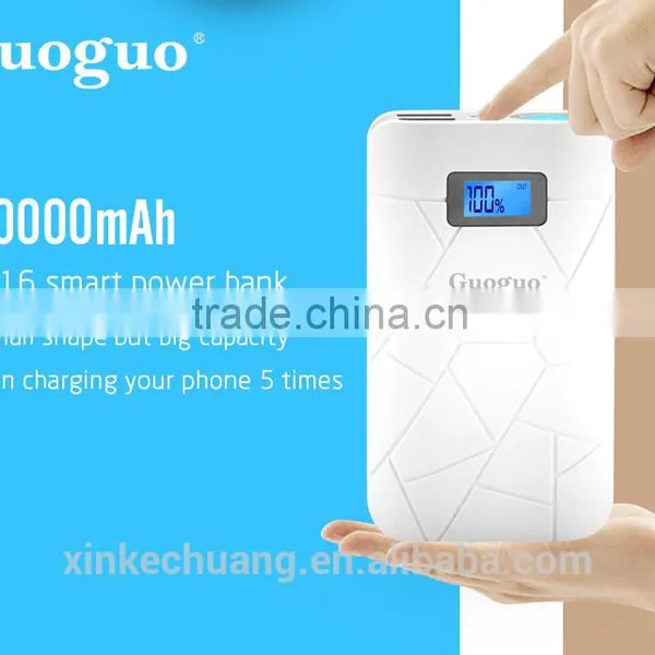 Guoguo Factory Price Wholesale Large Capacity 10000mah Portable Mobile Power Bank photo-4