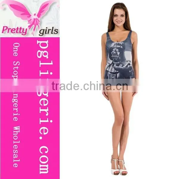 Sexy Women One Piece Swimwear Black Swimwear Bikini