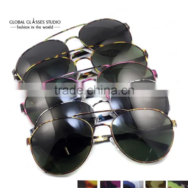 New Special Fashion Design Camouflage Color SunCristial High Quality Classic UV400 Eyewear Sunglasses Glasses 605M photo-6