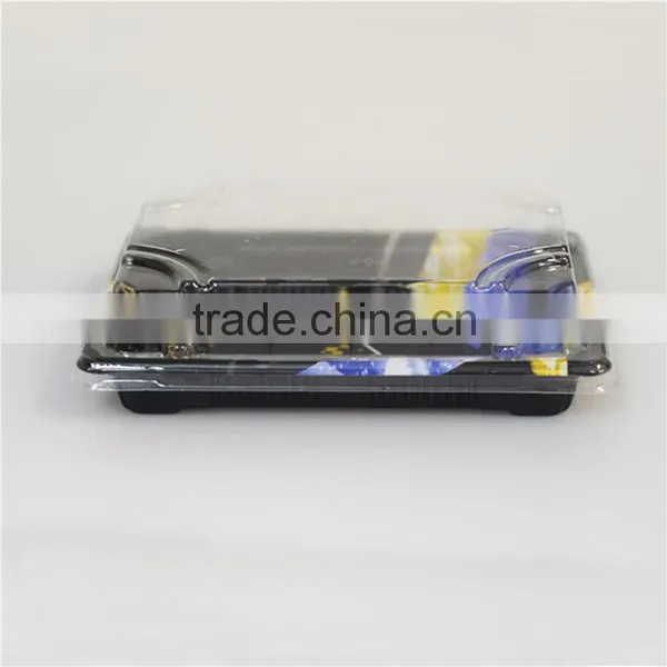 SM1-1103JY-B Disposable Plastic Take Away Printed Sushi Tray For Food Packaging photo-2