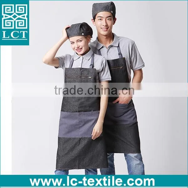 Custom Made Australia Urban Chef Style Denim Apron With Pockets photo-2