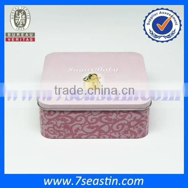 Square Metal Biscuit Tin Box With High Quality