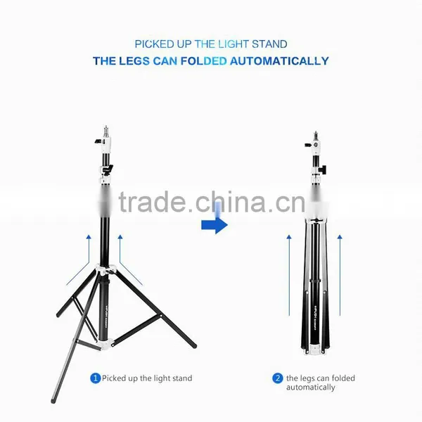 Professional Refined Aluminum Tube Light Stand for Photo Studio Flash Umbrellas Reflector photo-2