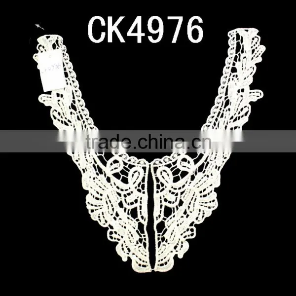 New Design White Cotton Lace Fabric Cotton Embroidery Lace for Dress photo-3
