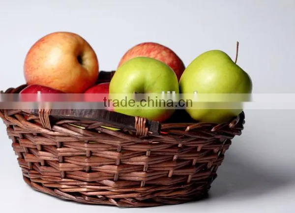 Handmade Reusable Fresh Flower and Fruit Storage Wicker Basket for Wedding photo-2