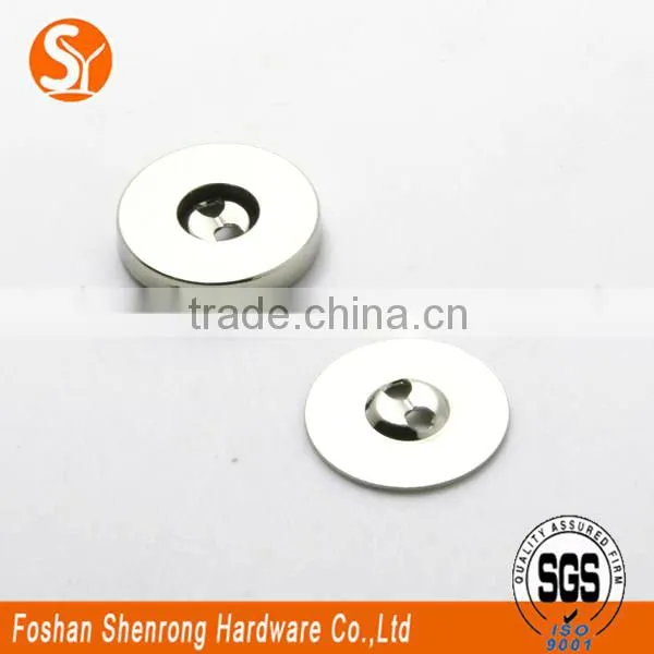 Custom Sewing Metal Buttons Magnetic Material for Shirts 18 mm Diameter and 3 mm Thickness photo-5