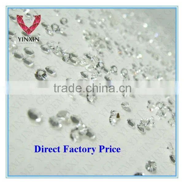 1.0mm White Color Round Shape Cubic Zirconia Fashion in Stock Factory photo-2