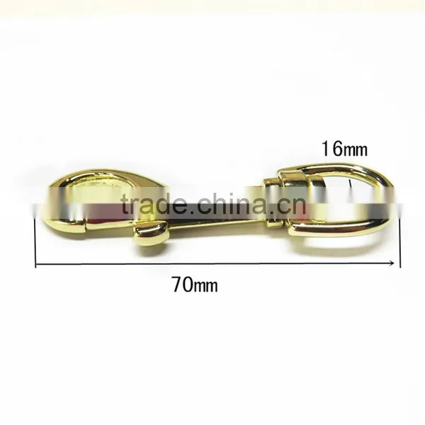 China Factory Gold Metal Big Snap Hook For Belt photo-2