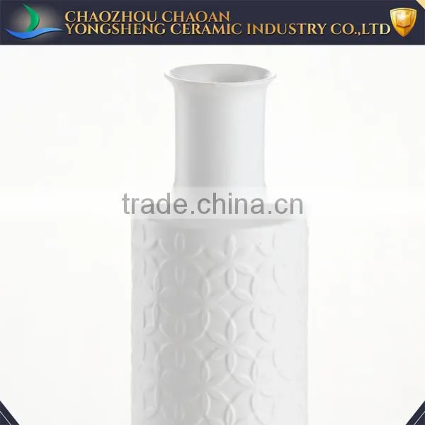 Bottles Ceramic Jar White Tall Elegant Vases photo-2
