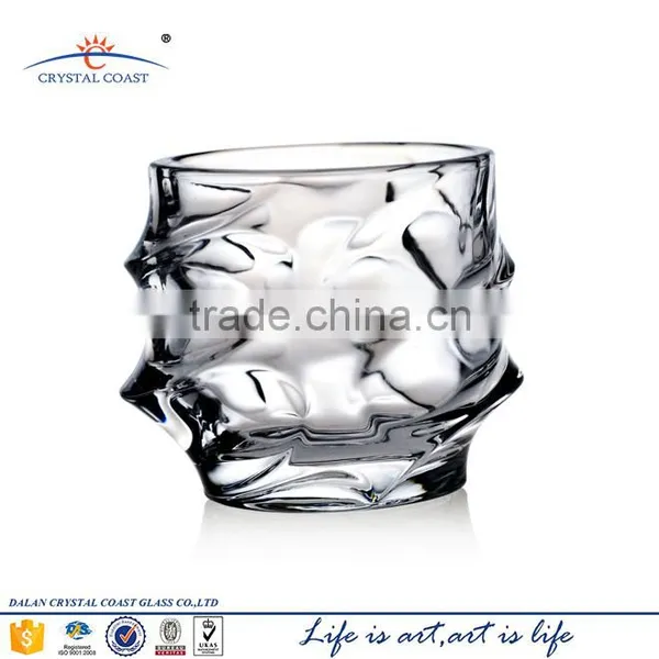 Machine Pressed DOF Glass Tumbler Unique Shape Glass Tumbler