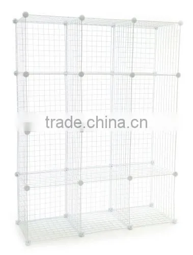 Mini Grid Clothes Organizer, 3-Foot by 4-Foot, White photo-2