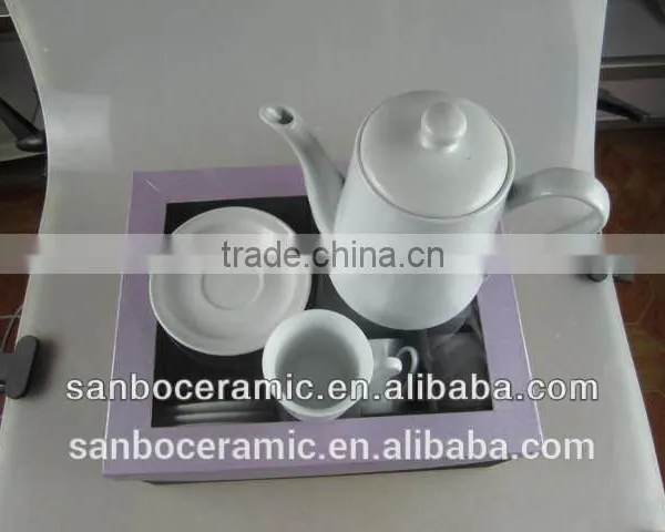 New Shape Design Black Glaze Tea Pot With Cups, Gift Box Packing photo-2