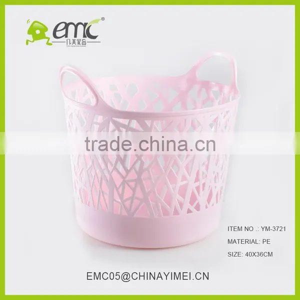 Hotsale Round Large New PE Plastic Laundry Basket With Handle photo-3