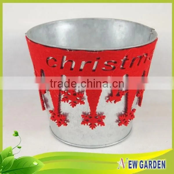 Exquisite Unique Flannelette and Metal Balcony Flower Pot photo-5