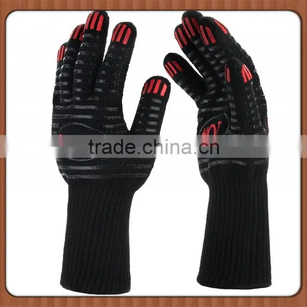 Factory Wholesale Five Fingers BBQ Grilling Gloves Kitchen Mitts Cooking Glove