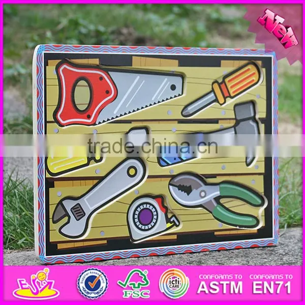 2016 New Design Educational Identify Toy Wooden Shape Puzzles for Toddlers W14D016 photo-4