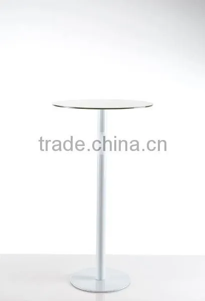 Cheap White Glass Top Bar Table for Dining photo-3