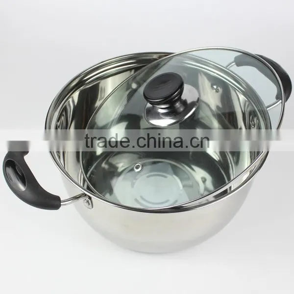 26cm Stainless Steel Soup Pot Kitchen Cooking Pot Stockpot for Gas and Induction Cooker photo-2