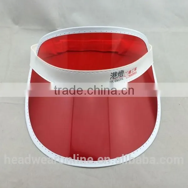 Custom Fashion Cheap Colorful PVC Sun Visor Hat photo-2