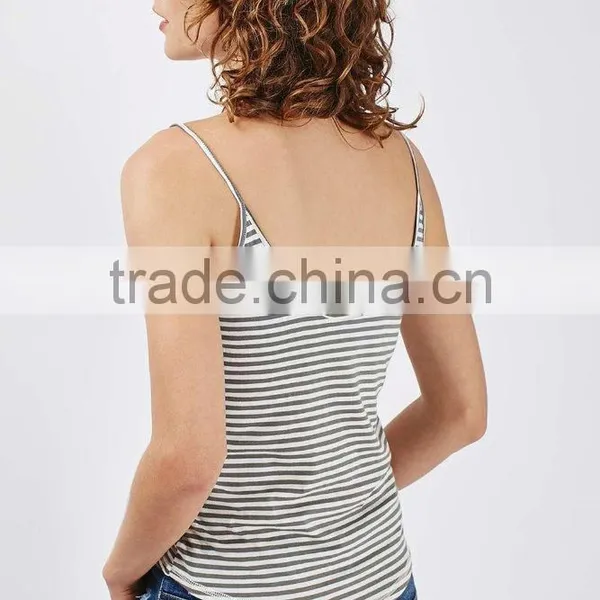 JXY Basic Stripped Basic Vest for Women photo-3
