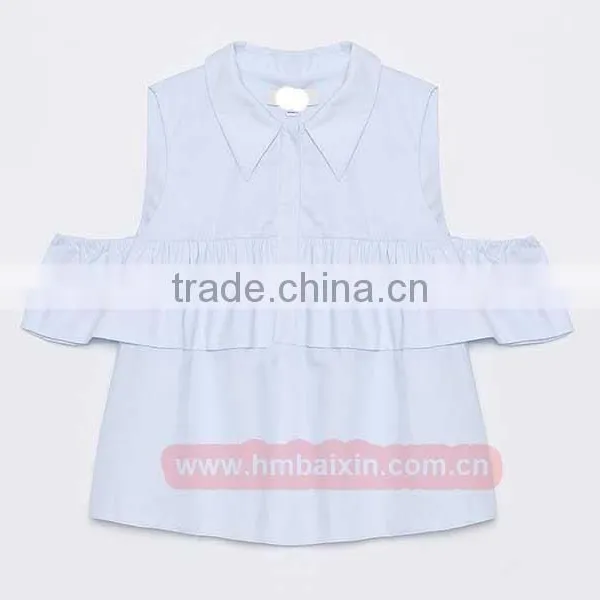 Custom Ladies White Blouses/ Fashion Blouses Design/ Custom Blouse Garment Supplier photo-3