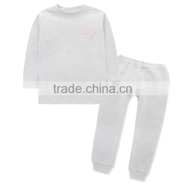 Factory Made in China Kids Sleeping Wear/custom Solid Color Child High Collar Render Garment photo-6