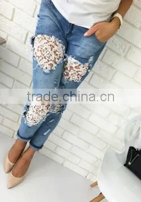 Runwaylover 5229 New Style Sexy Ladies Lace Sexy Jeans photo-3
