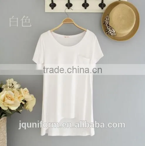 2016 O-Neck Polka Dot Design Free Style Lady Tshirt photo-6