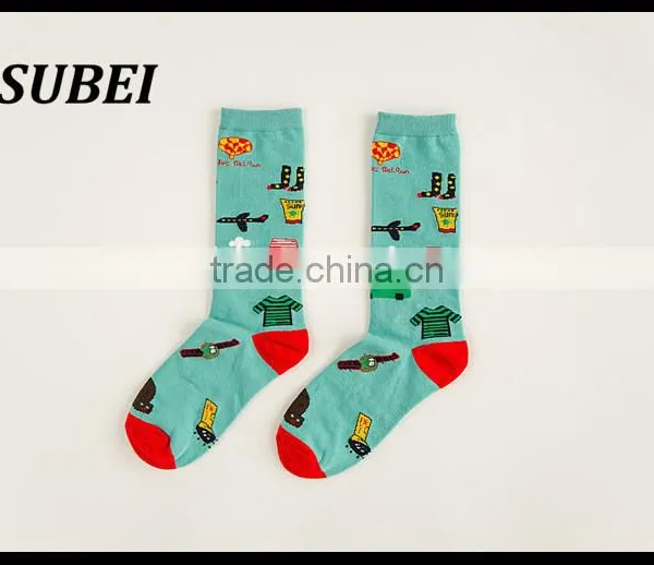 2016 New Winter Personality Color Pattern Cotton Socks photo-4