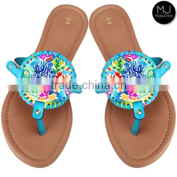2017 Factory Monogram Disc Women Sandals Flip Flop photo-2