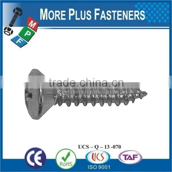 Made in Taiwan Phillips Recess Oval Countersunk Head Tapping Screw photo-3