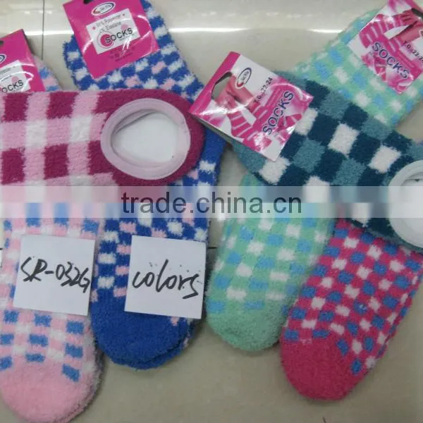 Hot Sale Microfiber Antiskid Socks Slipper Socks photo-3