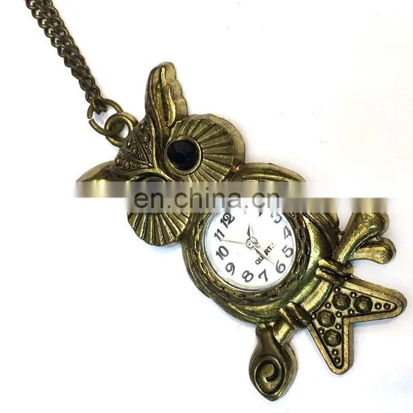 Vogue Women's Cute Owl Pendant Necklace Watch photo-5