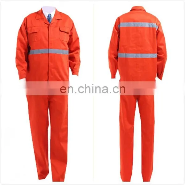 Wholesale Orange Color Labor Uniform / Workwear Uniforms Industrial Uniform of TC photo-3