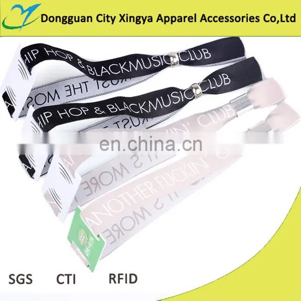 Cheap Customized Polyester Festival Rfid Fabric Wristbands photo-3