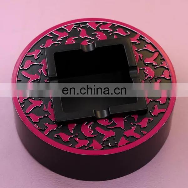 Round Rose Gold Metal Ashtray Custom photo-2
