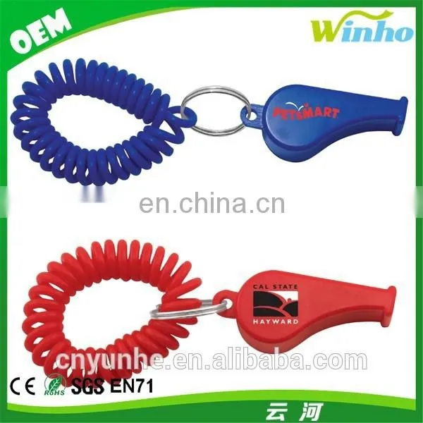Printed Whistle Key Chain With Coil photo-2