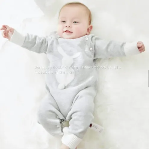 OEM Service Manufacturing Wholesale Organic Knitted Newborn Clothing Baby Romper 100% Cotton Fabric Baby Romper photo-3