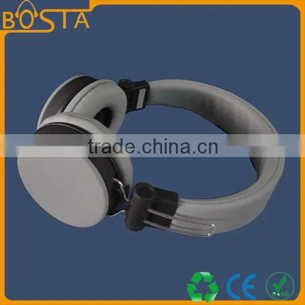 Top Quality Funny Stylish Popular Unique Design Cool Grey Leather Headphone photo-4