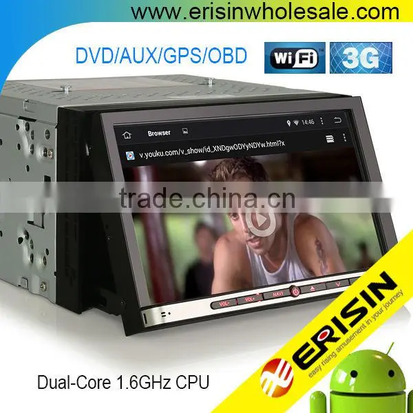 Erisin ES2007A 7" 2 Din Android 4.4.4 Car GPS NVA DVD Player With 3G Wifi Games