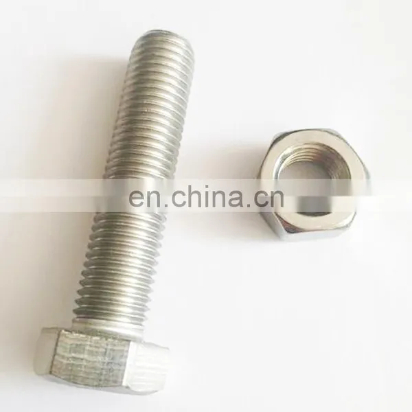 Bright Polished INOX Stainless Steel SS304 SS316 Hex Head Bolt A2-70 photo-4