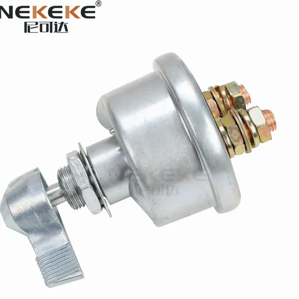 NEKEKE 12V Master Battery Disconnect Kill Switch 2 Post Nascar Car Battery Power Off Switch photo-3