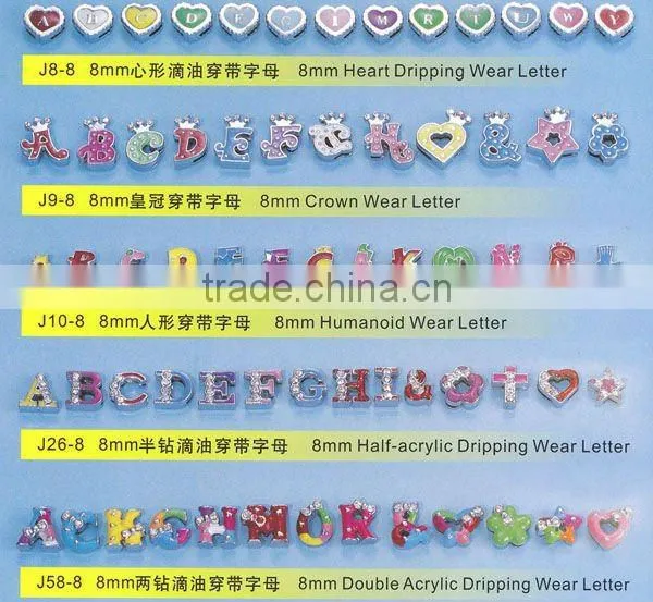DIY Rhinestone Letter Charm ( Product Catalog 11-15)