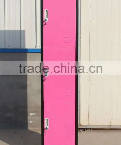 (DL-SL1 ) China Supplier Colorful KD Staff Clothing Single Door Metal Steel Locker /pink Steel Storage Cabinet Clothing Lockers photo-5